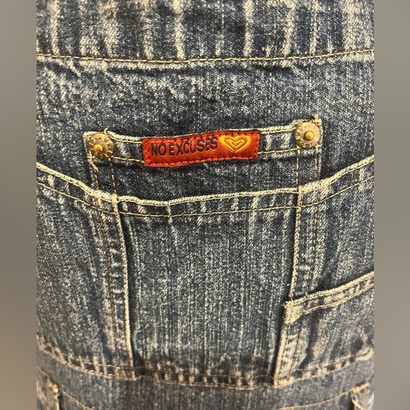 No Excuses Vintage 90s Denim Overalls, size Small - Picture 3 of 8
